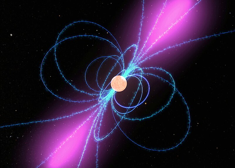 Narrow beams of radiation from pulsars may cause fermite to form.